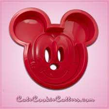 Large mickey mouse Fondant cookie cutter, 11x13cm