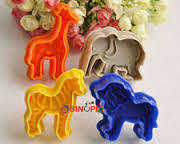wild animal Fondant plunger Cutter