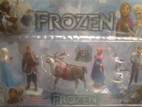 Frozen figurine set of 6 -  9cm - can work as caketopper