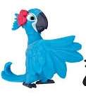 Rio 2 mini figurine jewel and sticker sheet  4.5cm