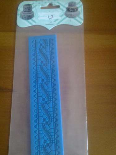 Fondant mould with lace pattern, G