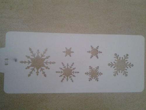 Snowflake stencils for cakes, Frozen