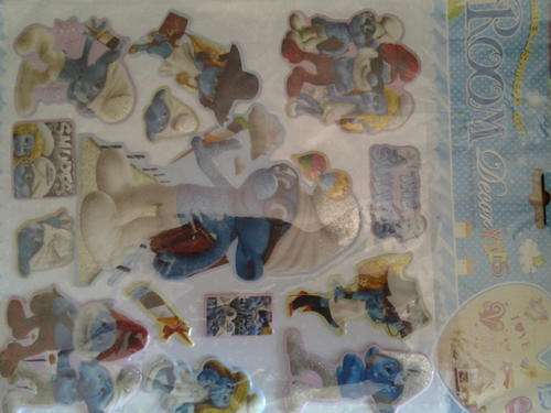 Smurf puffy sticker