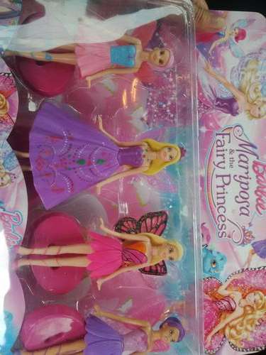 Barbie Mariposa and the fairy Princess figurine set, perfect for cake topper