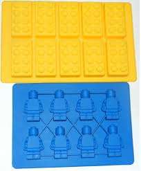 Silicone fondant Lego Man and lego blocks, A