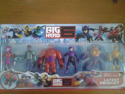 Big Hero plastic figurine set, perfect to use as caketopper, +-9-11cm