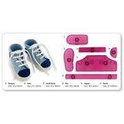 Fondant baby sneaker shoe template mould