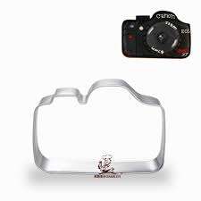 Camera  cookie cutter metal, 7.5x5cm