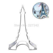 Eiffel tower cookie cutter metal, 8.5x5.5cm