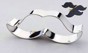 Moustache cookie cutter metal