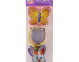 easter cookie cutter metal, butterfly, tulip and bunny