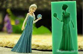 Silicone fondant frozen Elsa mold 8cm
