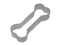 Dog bone  metal cookie / fondant cutter, 6.5x2.5cm