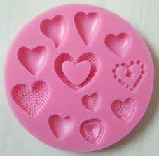Hearts fondant / sugarpaste mould