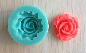 Silicone fondant / sugarpaste rose  mould (4 per packet)