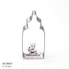 Baby Bottle cookie cutter metal, 8x4cm