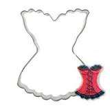 Corset cookie cutter metal, 5.5x5cm