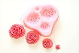 Silicone fondant rose mould