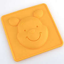 Winnie the pooh face Silicone fondant / sugarpaste mould, 7x8cm