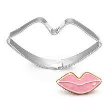 Lip shape  cookie cutter metal, 7x4cm