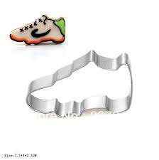 Gym shoe cookie cutter metal, 7x3cm