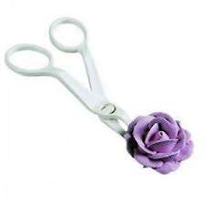 .Plastic angled flower lifter icing sugar craft fondant cake decorating tool
