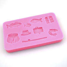 Fishing theme   Silicone fondant mould