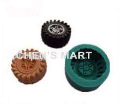 Big round tyre silicone fondant Mould, 4.5cm wide. 2.8cm thick