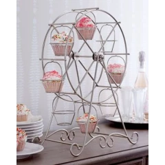 Ferris wheel cupcake stand, silver