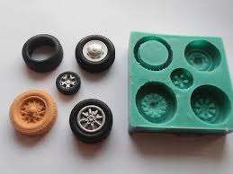 tyre silicone fondant Mould size of mould is 7x7cm