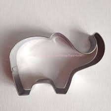 Metal Fondant elephant cookie cutters, cut fun shapes from rolled fondant, 8x4.5cm