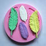 Silicone feather fondant mould, size of mould 9cm