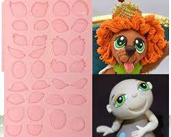 Silicone fondant various cartoon eyes mould, size of mould 19x11cm