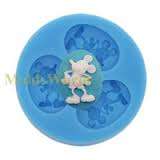 Mickey Mouse silicone mould, for choclate or fondant, size of mould 5cm