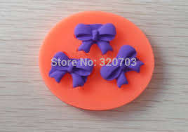 Bow silicone mould, for choclate or fondant, size of mould 6cm