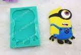 Minion silicone mould, for choclate or fondant, size of mould 9x6cm