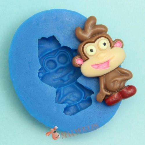 Monkey silicone mould, for choclate or fondant, size of mould 5x4cm