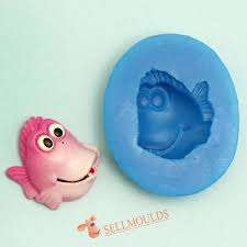 Fish silicone mould, for choclate or fondant, size of mould 5x4cm