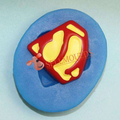 Superman silicone mould, for choclate or fondant, size of mould 5x4cm