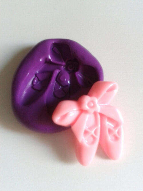 Ballerina shoe silicone mould, for choclate or fondant, size of mould 5x4cm
