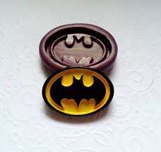 Batman silicone mould, for choclate or fondant, size 3.5x2.5cm