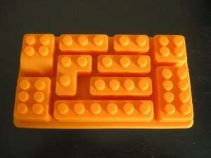 Lego blocks silicone mould, for choclate or fondant