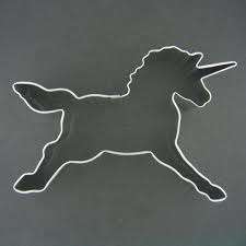 Unicorn cookie cutter metal, 8x5.5cm