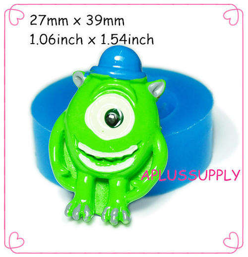 Monsters University, MIKE fondant silicone mould,fondant, size of mould 4.5cm