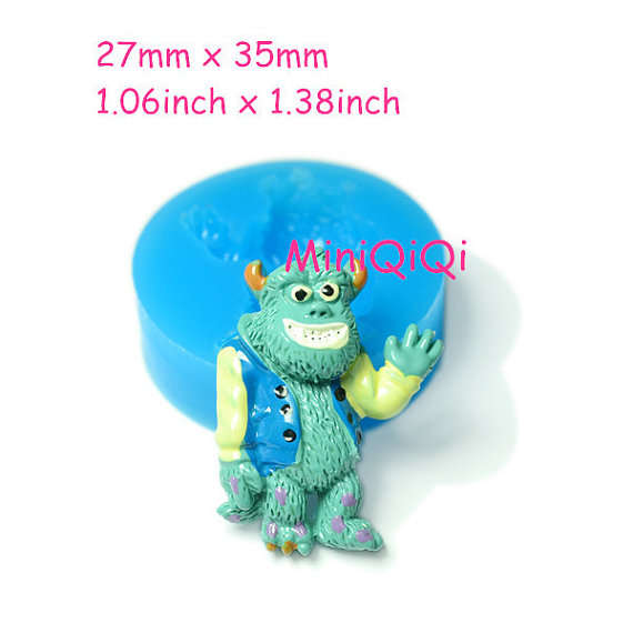 Monsters University, SULLEY fondant  silicone mould, size of mould 4cm