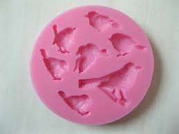 Silicone fondant / sugarpaste mould bird