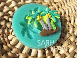 Palm tree silicone mould, for choclate or fondant, size of mould 7cm