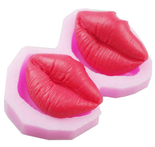 Lips silicone mould, for choclate or fondant, size of lips 3x4cm