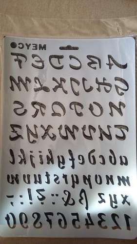 Alphabet cake stencils for cakes