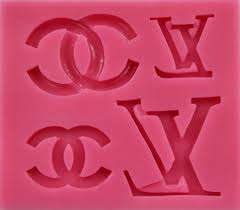 Silicone fondant Logo mould. moud size 8x7cm